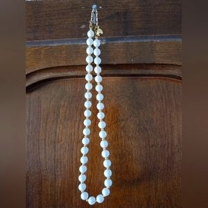 VINTAGE MONET 12mm PEARL NECKLACE Knotted ADJUSTS‎ 16-18 INCH WEDDING